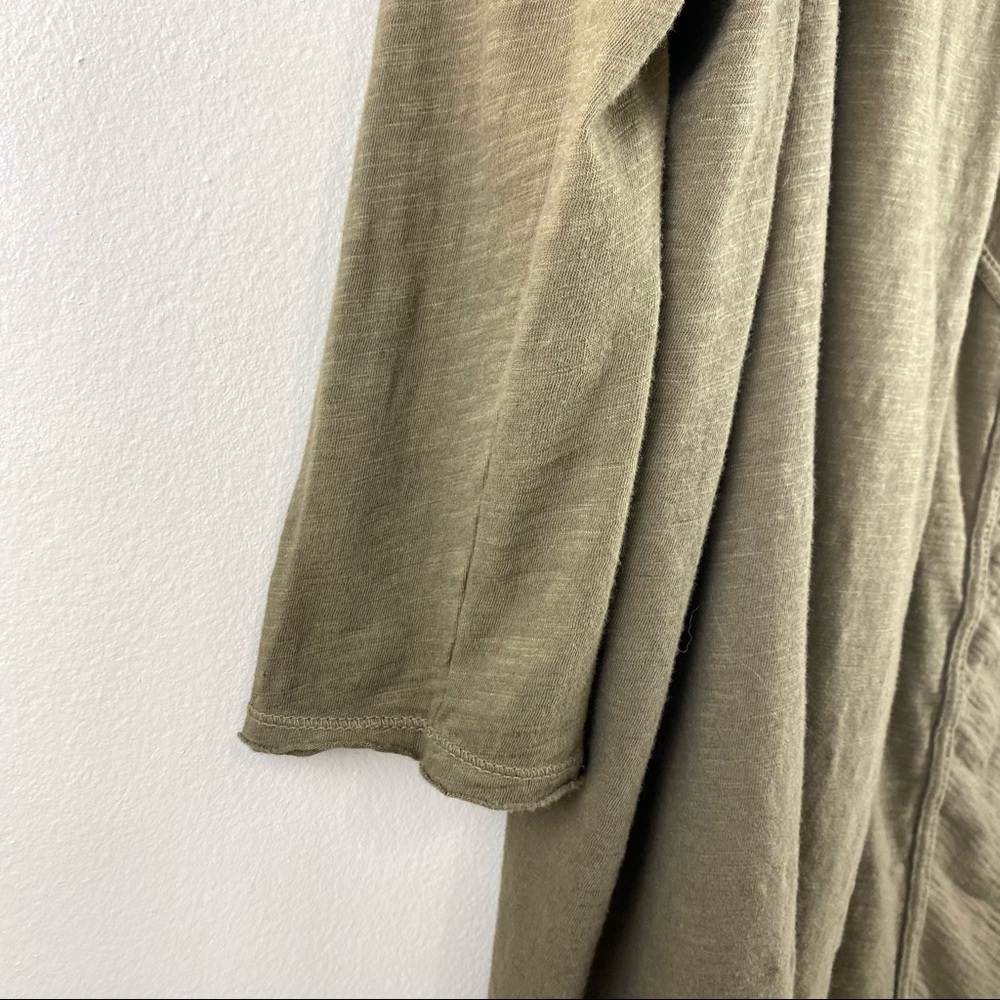 Sloane Rouge Olive Green Open Cardigan Duster S - Picture 6 of 10